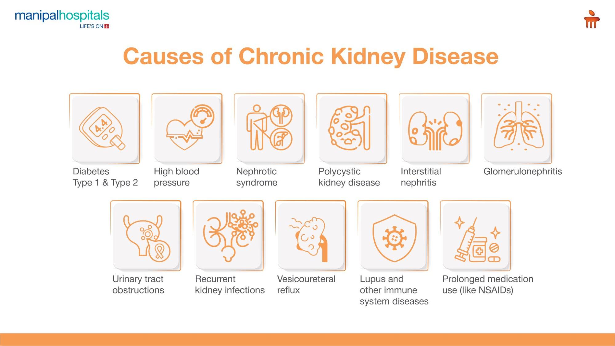 Causes of chronic kidney diseases