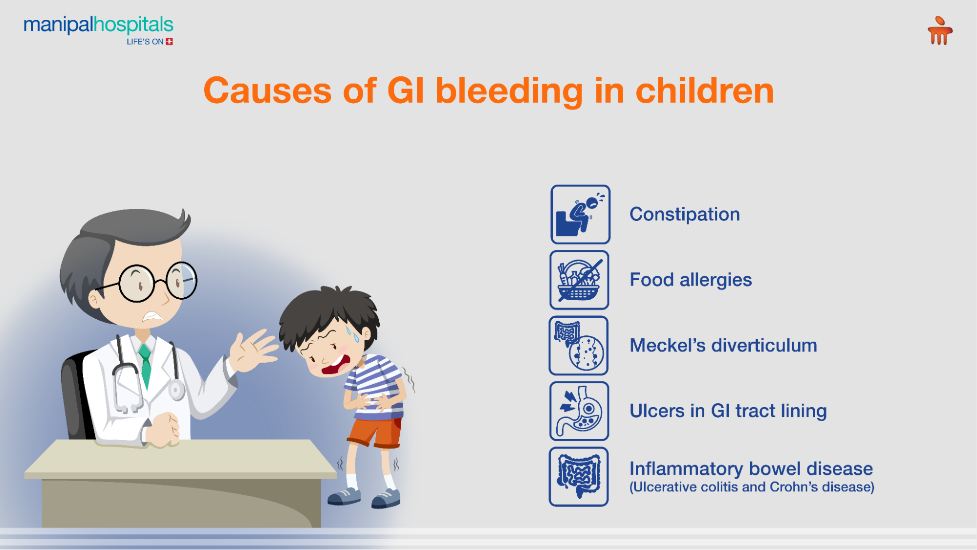 Causes of GI bleeding in children
