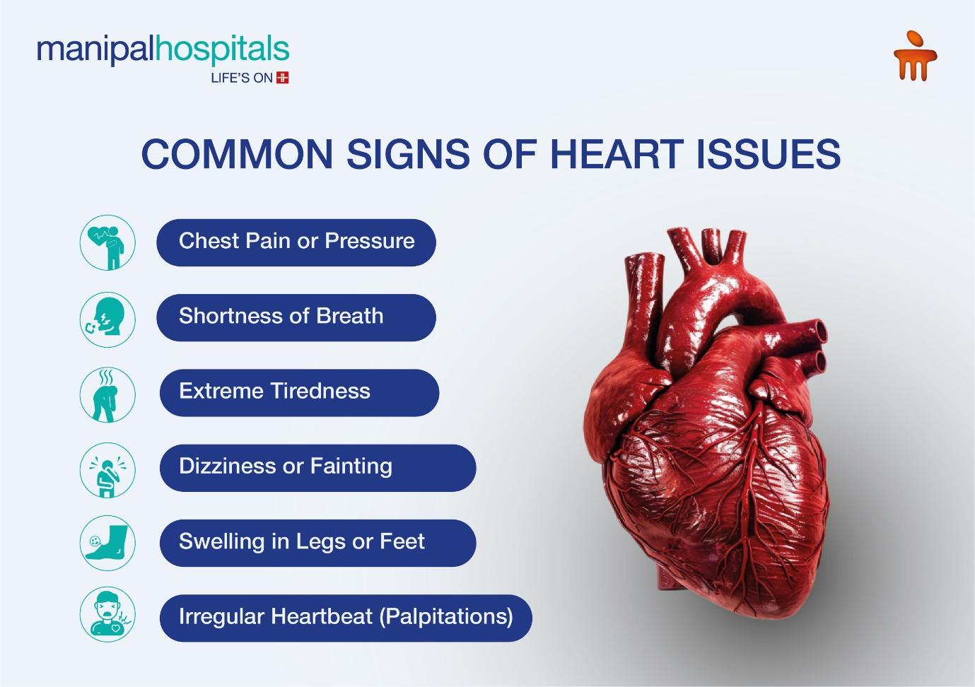 Common signs of heart issues