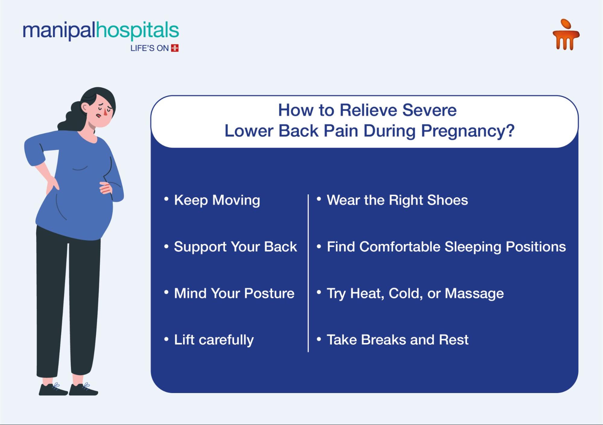 How to relieve severe back pain during pregnancy