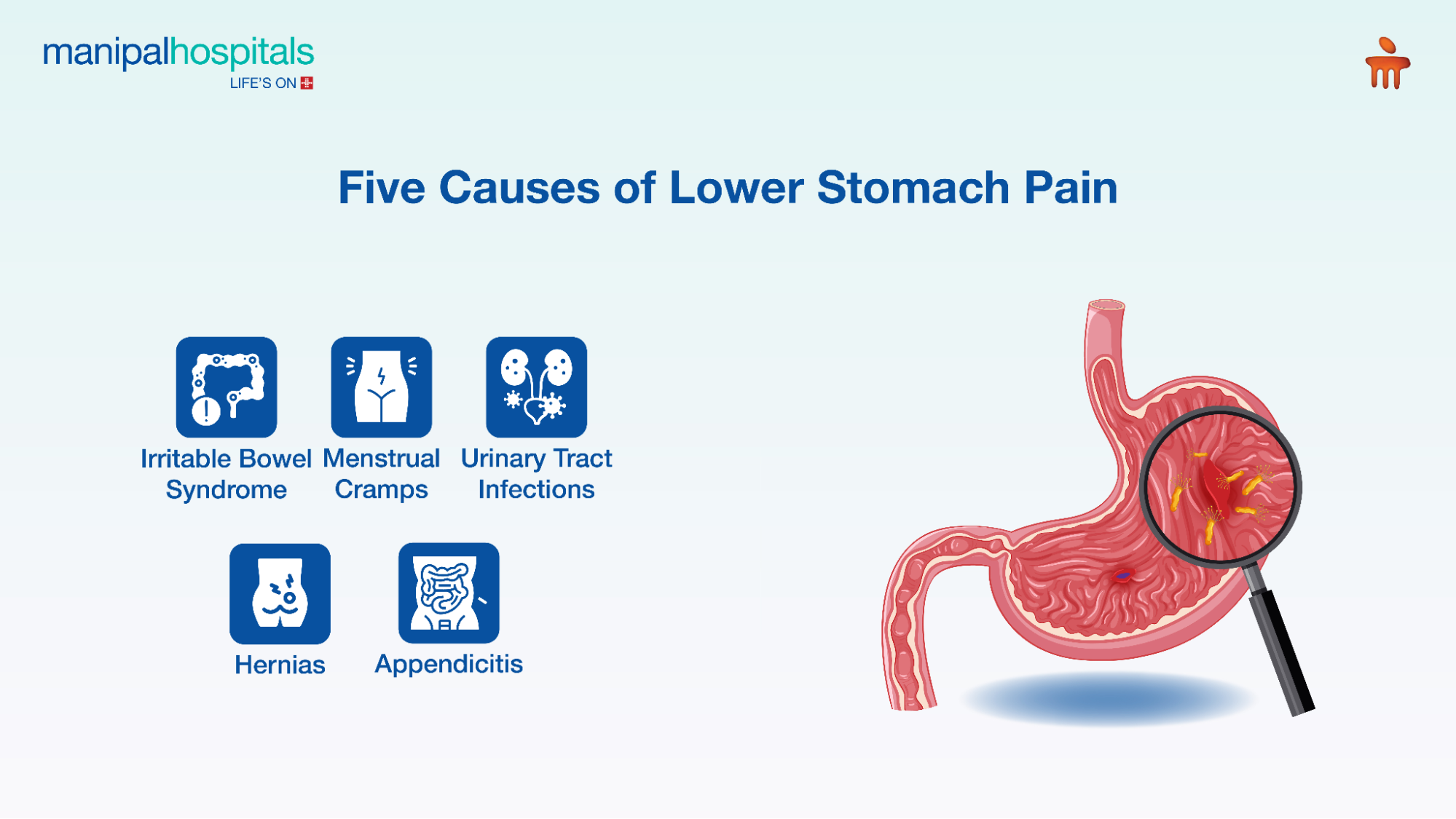 Top 5 causes of lower belly pain and stomach cramps