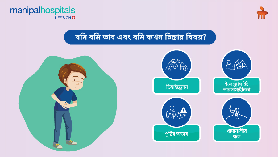 বমি বমি ভাব ও বমির কারণ চিকিৎসা ও জটিলতা