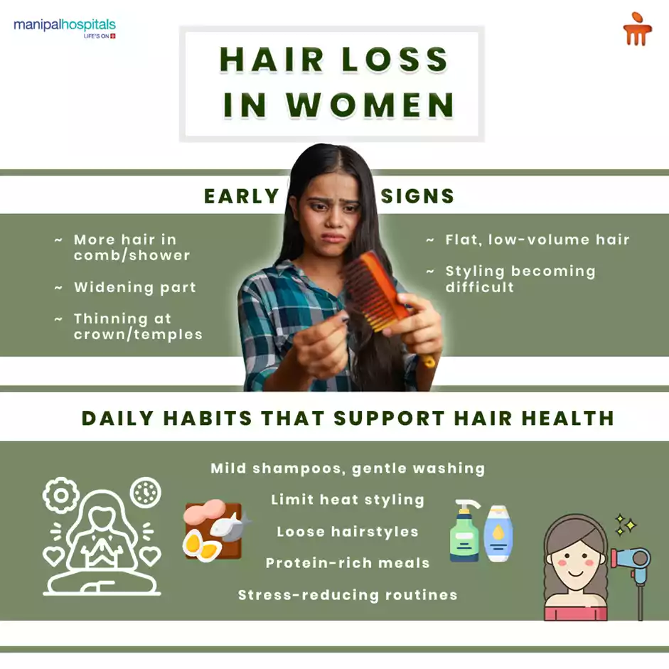 women hair thinning