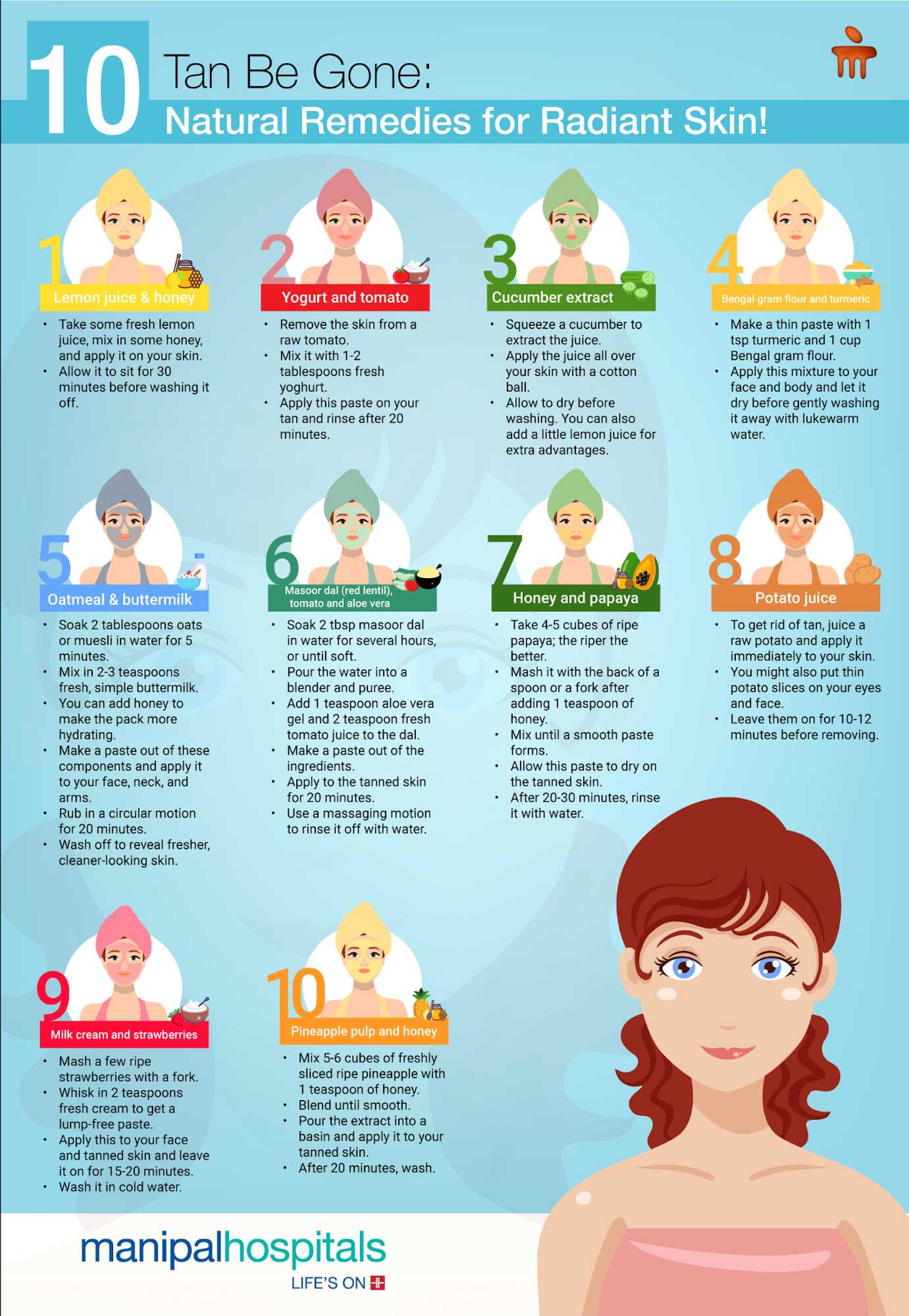 10 Ways to Remove Tan Naturally Skin Care Manipal Hospitals