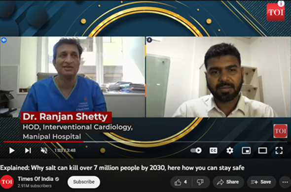 Dr. Ranjan Shetty on The Times of India