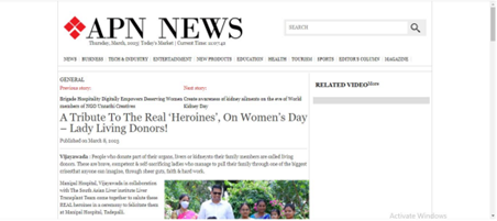 Dr. Sudhakar Kantipuri  in APN NEWS