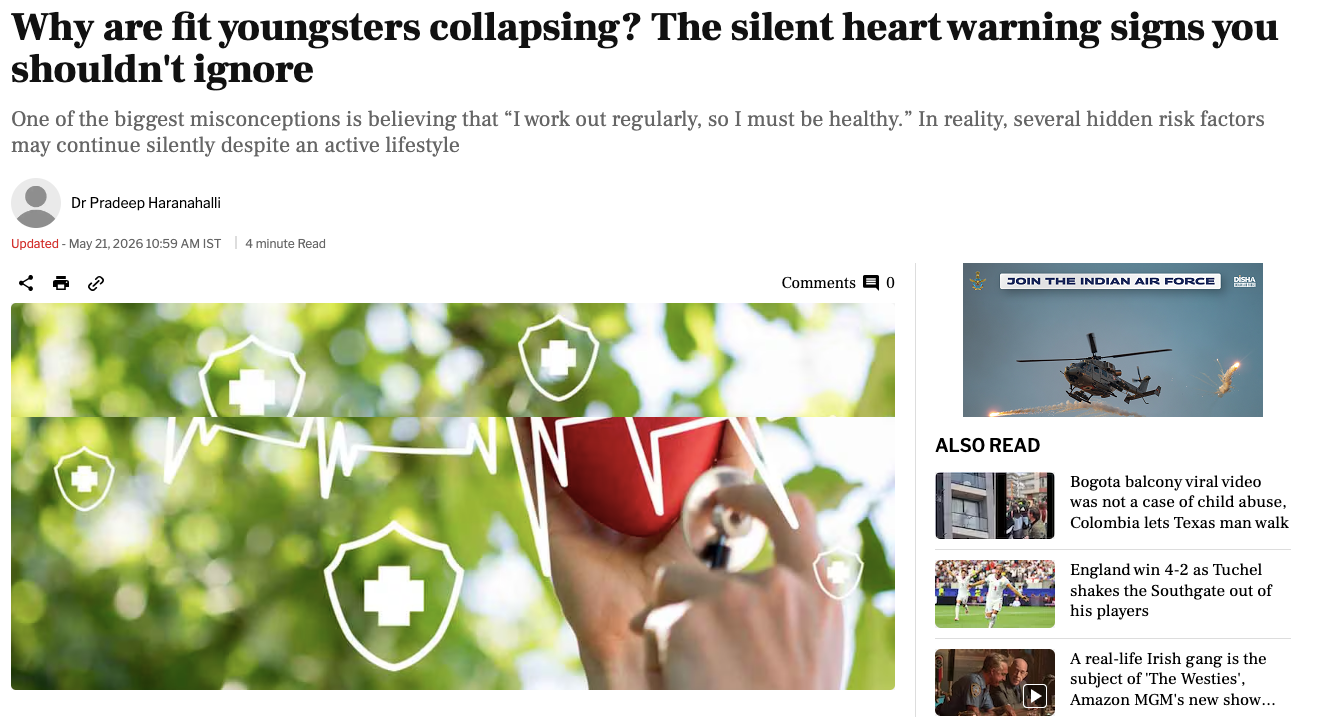 Why are fit youngsters collapsing? The silent heart warning signs you shouldn't ignore.