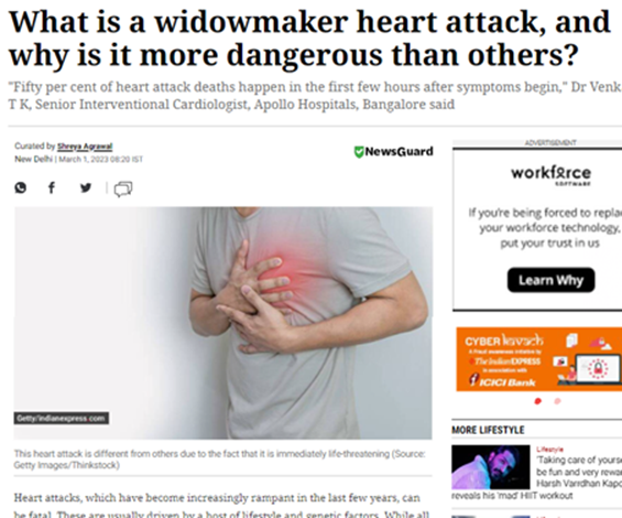 Dr. Pradeep Haranahalli on The Indian Express