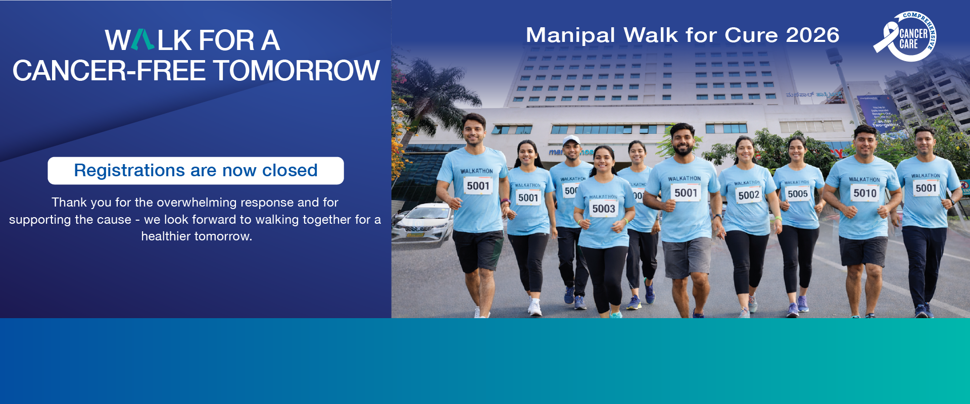 Manipal Walk for Cure 2026 Cancer Awareness Walkathon | Manipal Hospitals Whitefiled